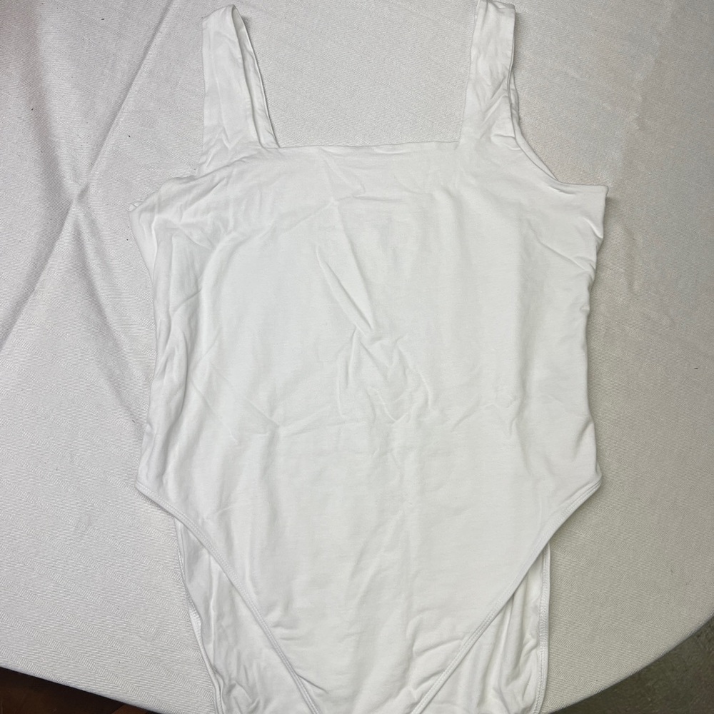 Old Navy White Sleeveless Bodysuit